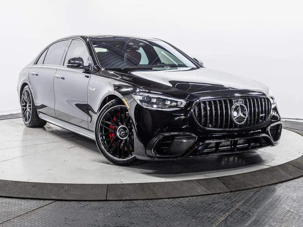 Luxury Black Mercedes Benz Sedan